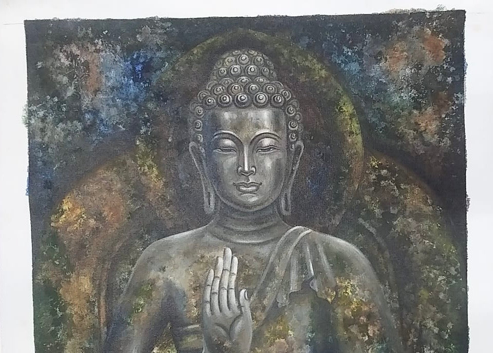 Handmade Buddha painting