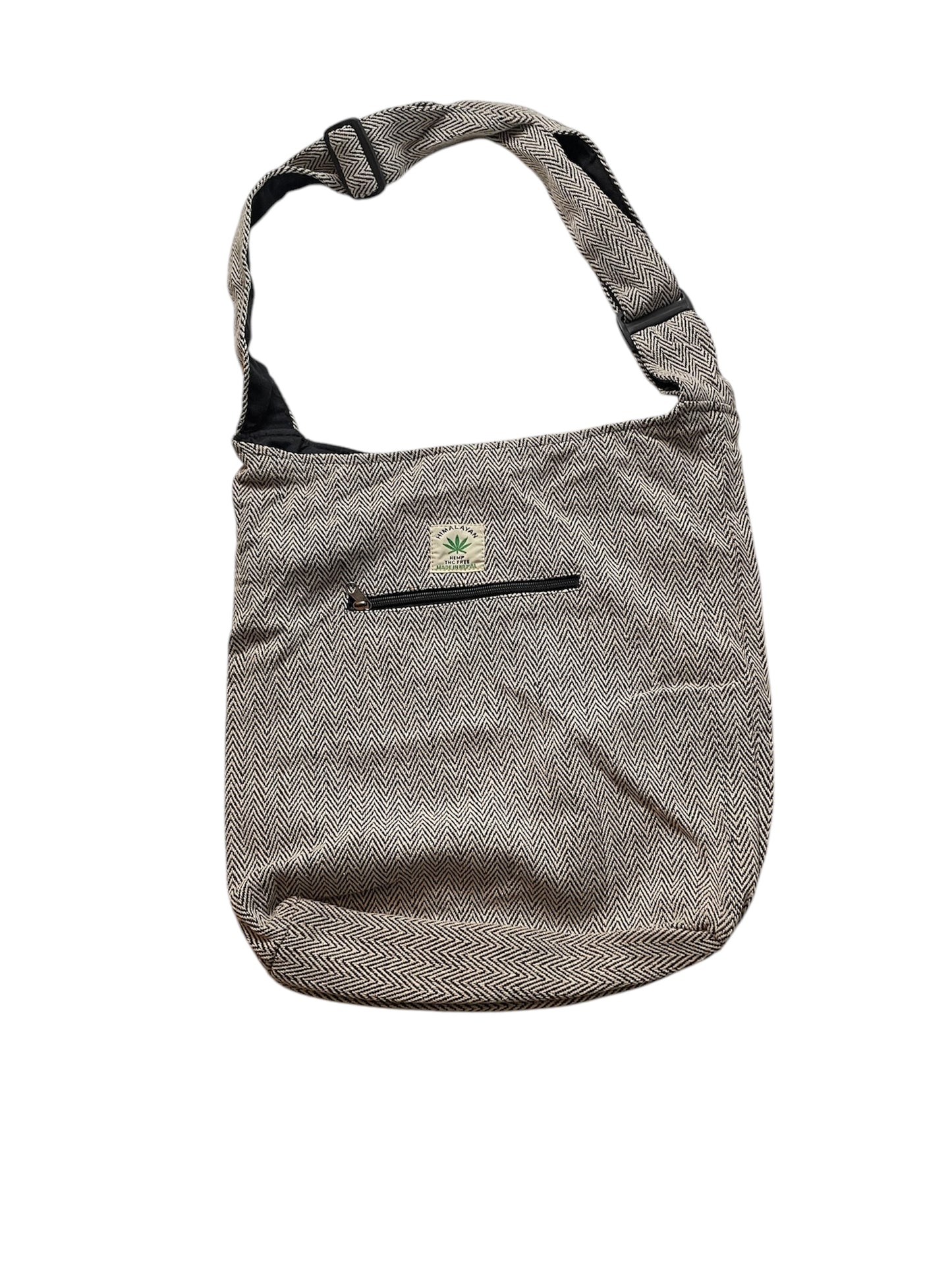 Sac bandoulière 100% chanvre naturel pur