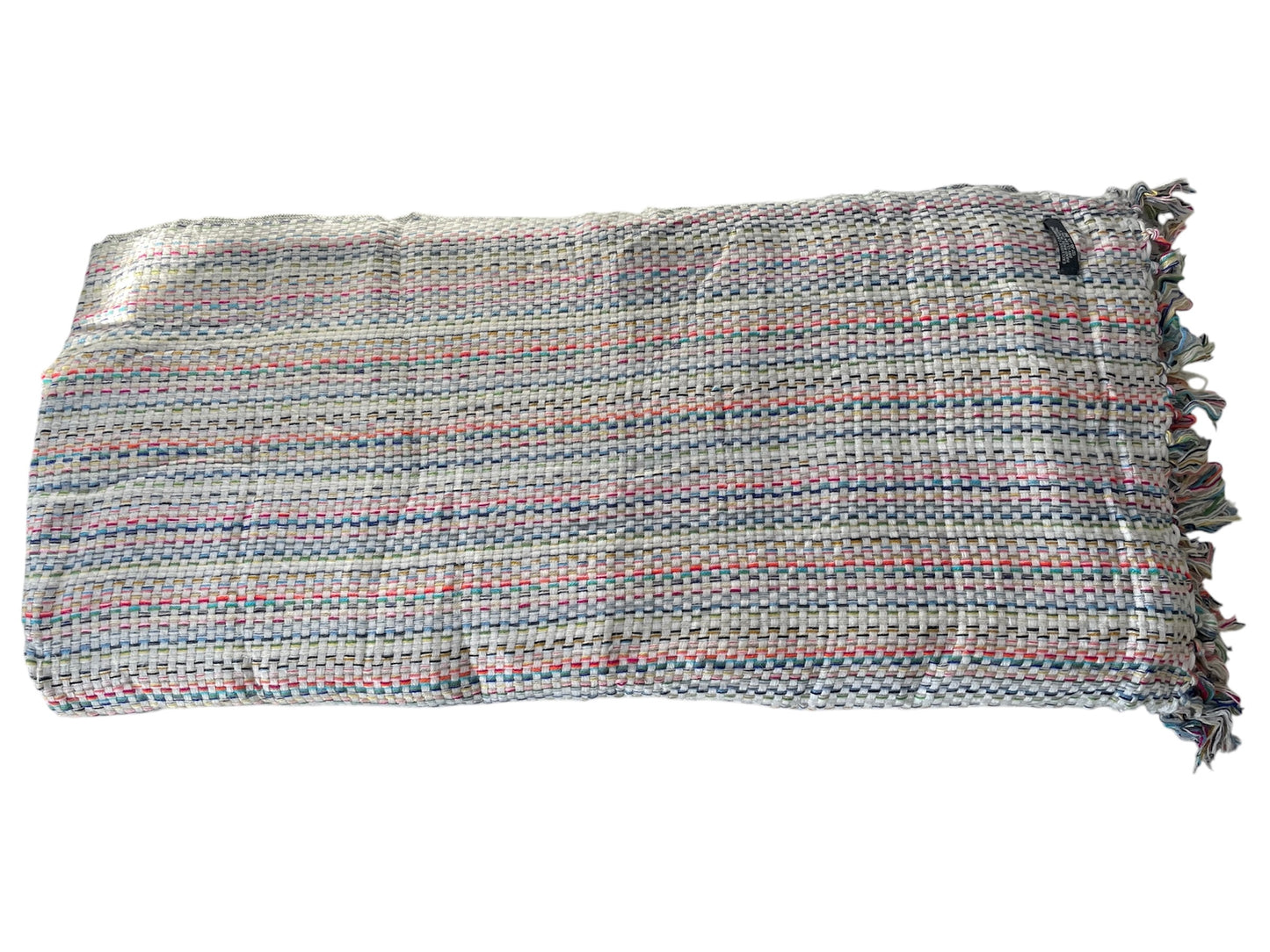 Multicolor cashmere blend throw blanket