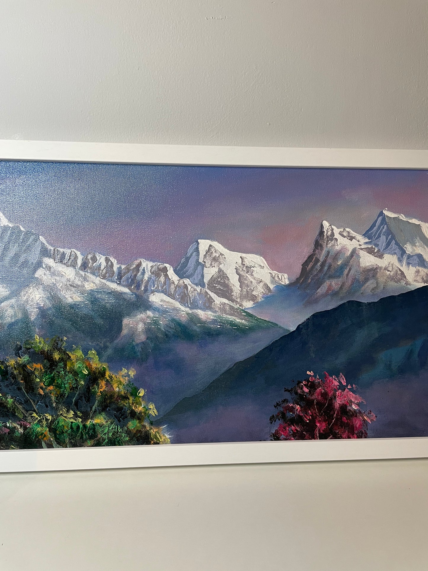 Sacred Peaks of the Annapurna Range – Machhapuchhre & Annapurna Acrylic Art