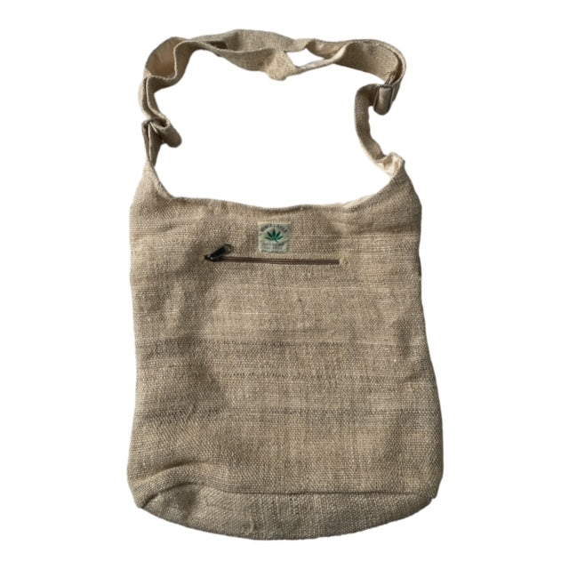 Sac bandoulière 100% chanvre naturel pur