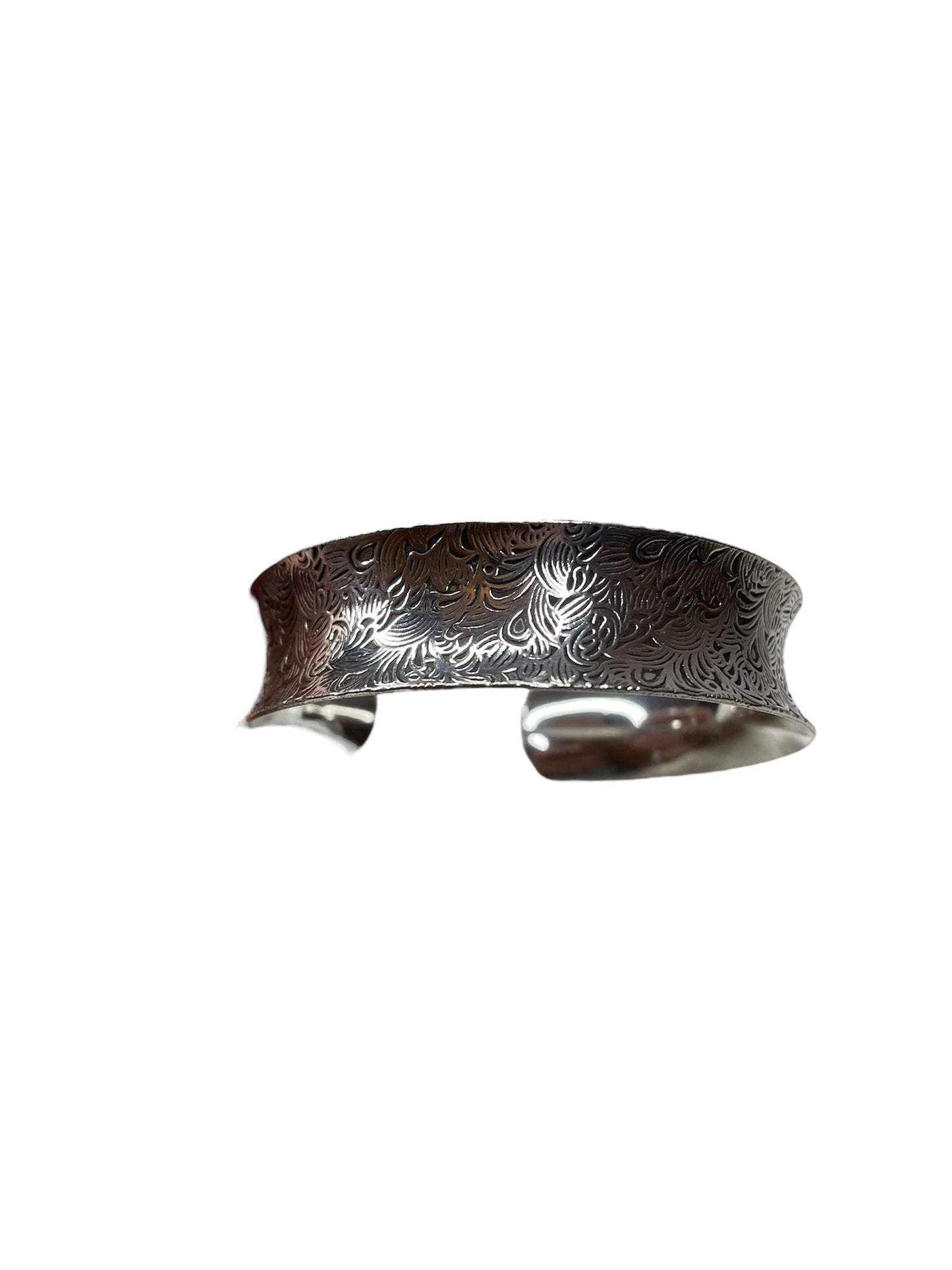 Handcrafted silver bracelet.