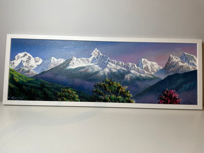 Sacred Peaks of the Annapurna Range – Machhapuchhre & Annapurna Acrylic Art