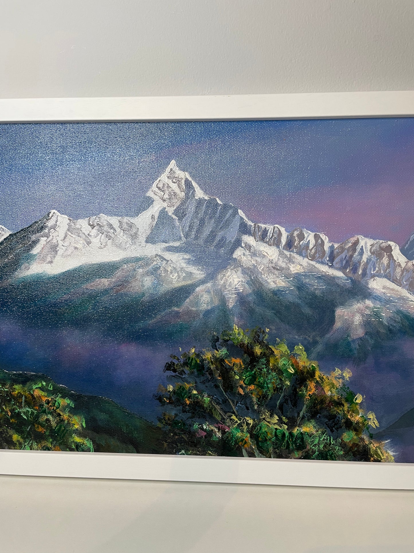 Sacred Peaks of the Annapurna Range – Machhapuchhre & Annapurna Acrylic Art