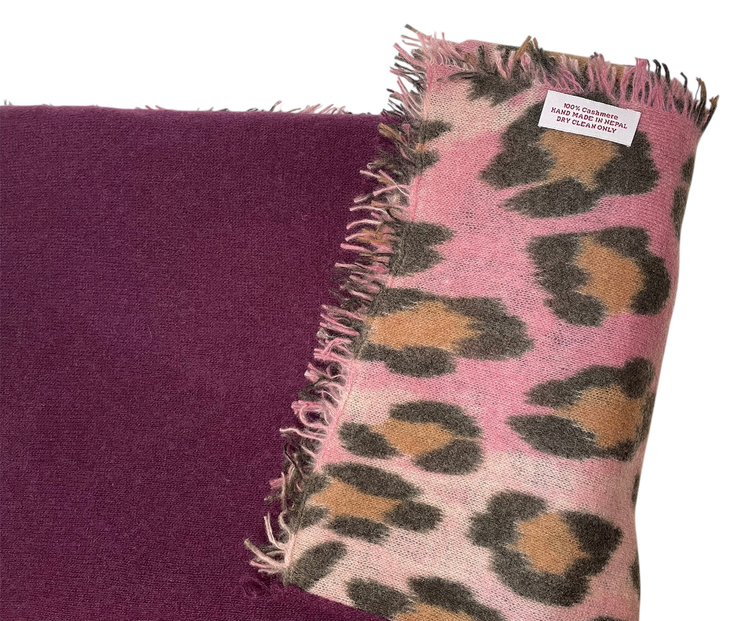 Leopard Print Cashmere Shawls