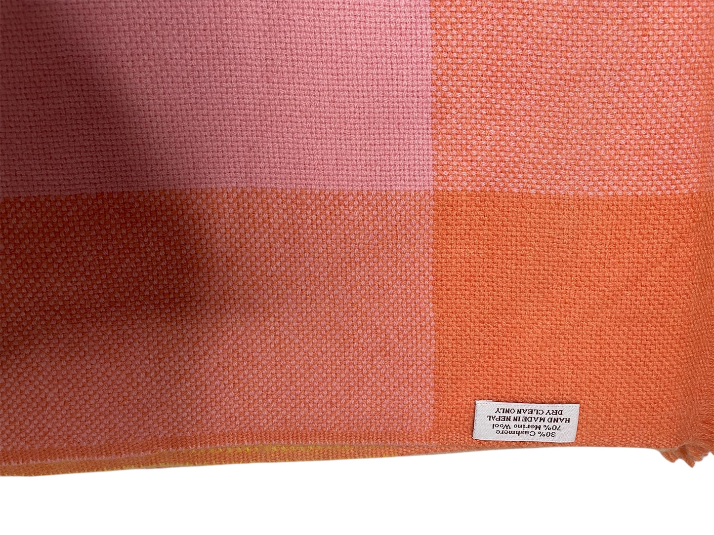 Multicoloured Designer Cashmere Blend Throw