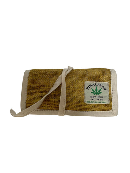Handcrafted Hemp Tobacco Pouch, Natural & Durable Storage