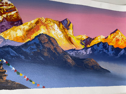 Golden Dawn Over Mount Everest