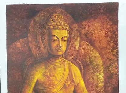 Handmade Acrylic Buddha Paining