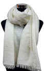 Pure 100% Cashmere Knitted Felted 8GG Shawl