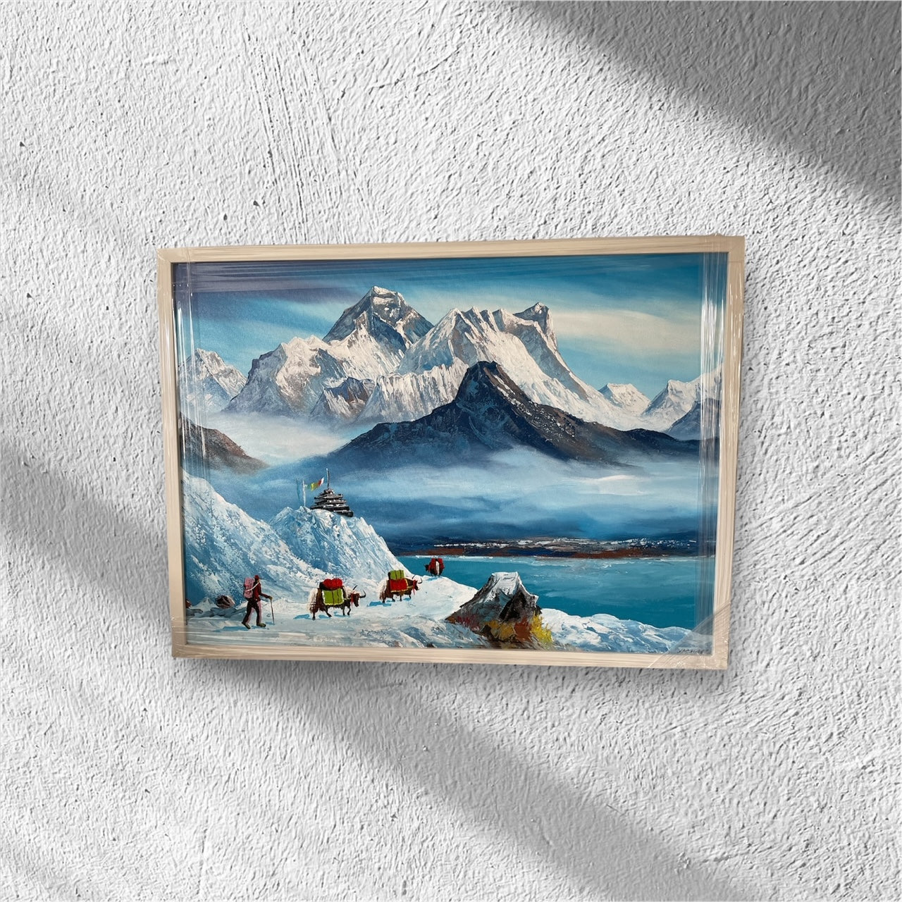 Mount Everest original hand oil painting.