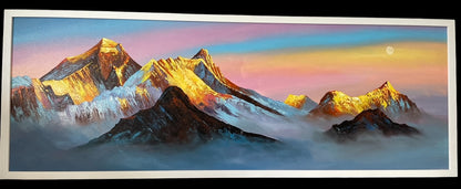 Mount Everest original hand oil painting