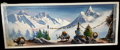 Handmade Painting of Mount Everest