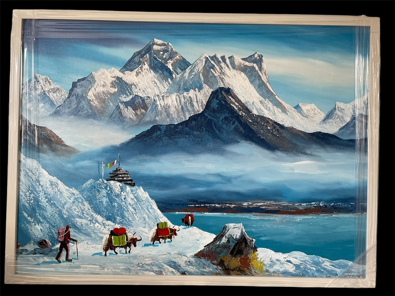 Mount Everest original hand oil painting.