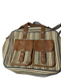 Hemp, leather & cotton laptop bag compact & stylish