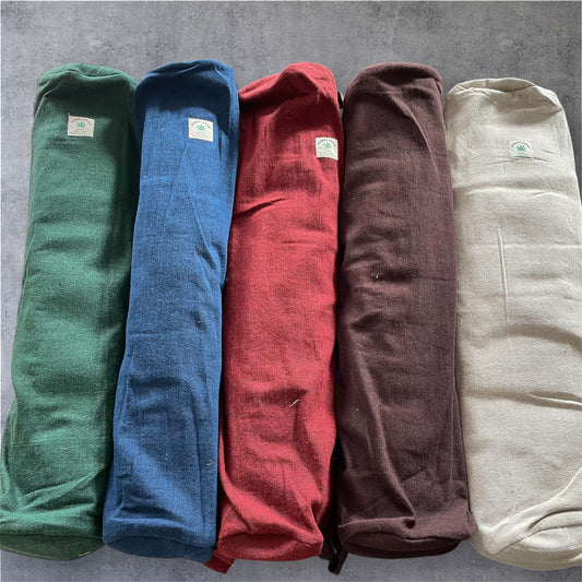 Eco-Friendly Hemp Yoga & Exercise Mat – Natural Hemp Cotton Blend, 5 Color Options