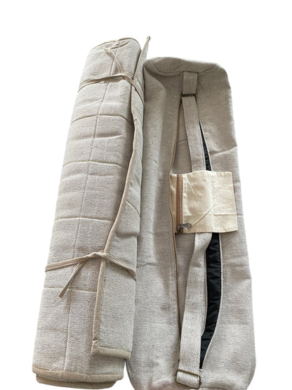 Eco-Friendly Hemp Yoga & Exercise Mat – Natural Hemp Cotton Blend, 5 Color Options