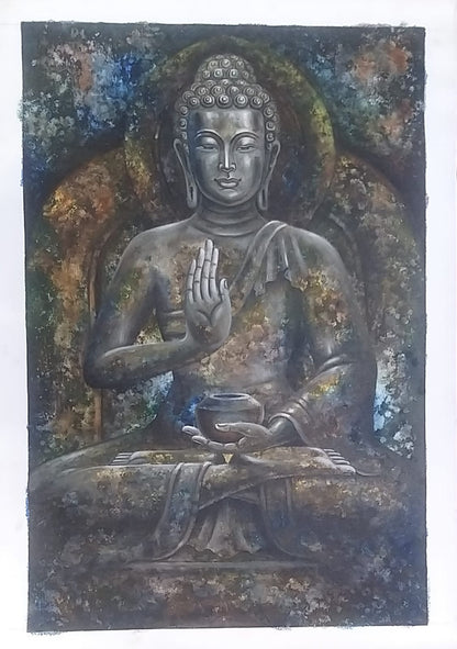 Handmade Buddha painting